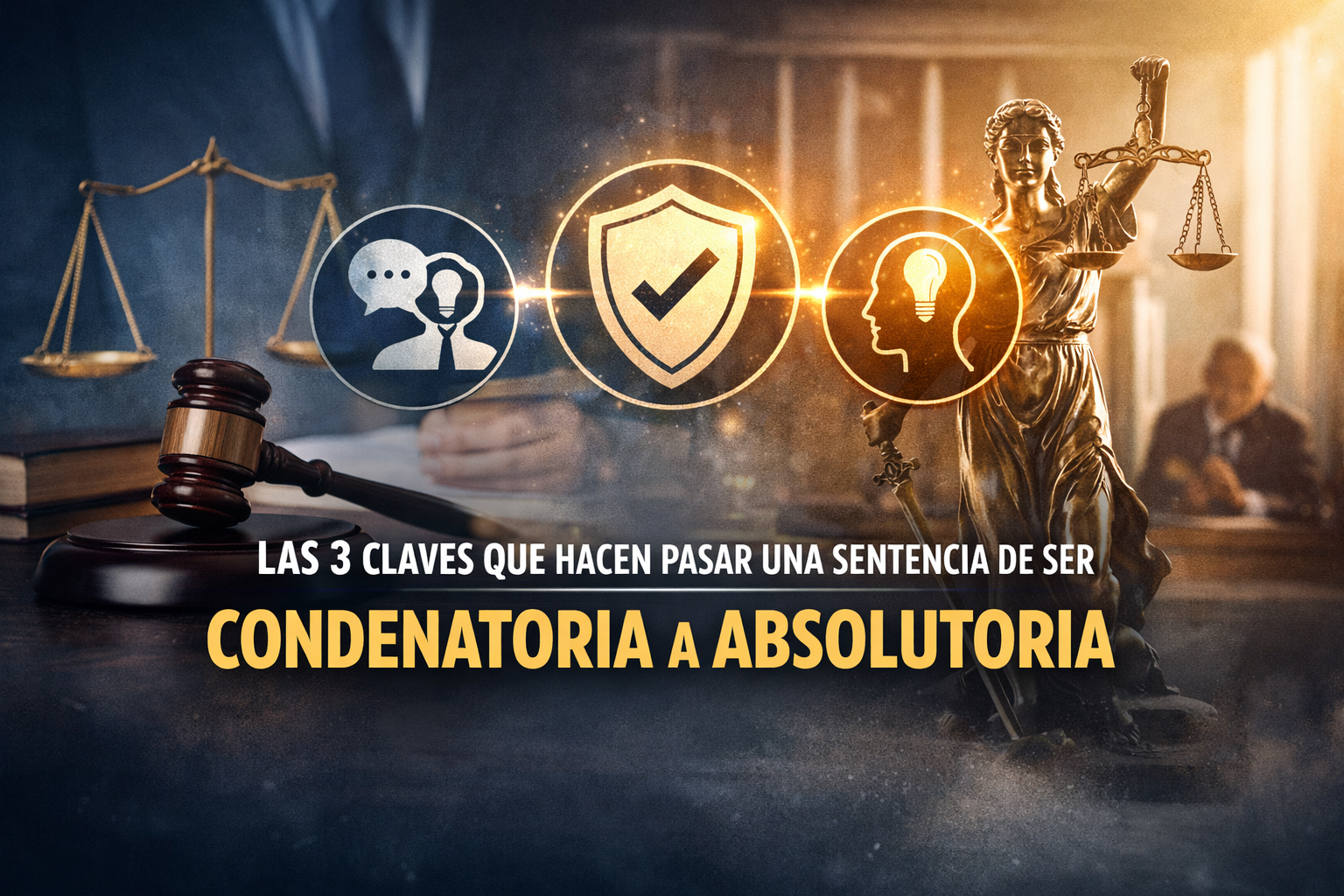 LAS 3 CLAVES QUE CONVIERTEN UNA SENTENCIA CONDENATORIA EN ABSOLUTORIA