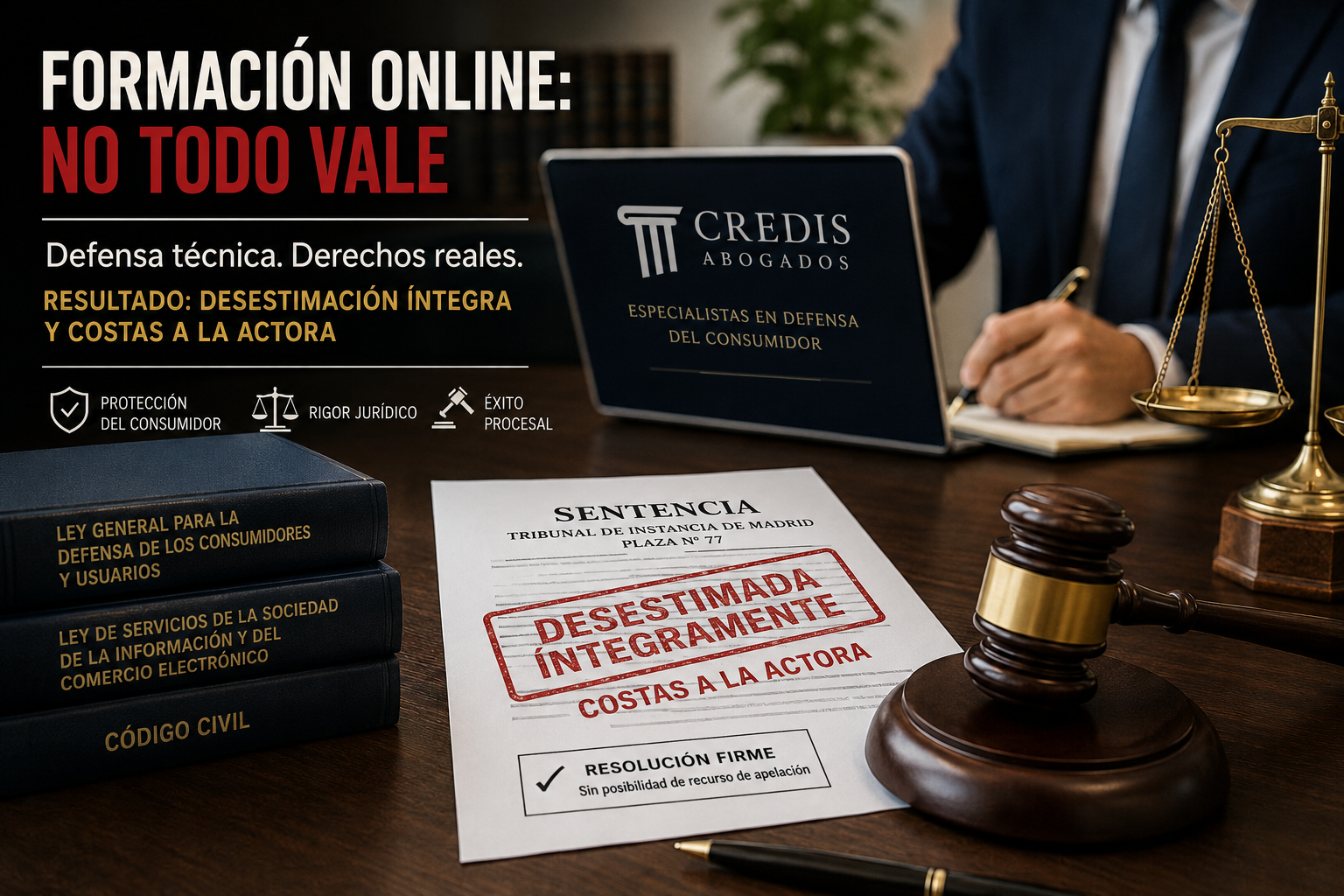Academias online y reclamaciones fantasma